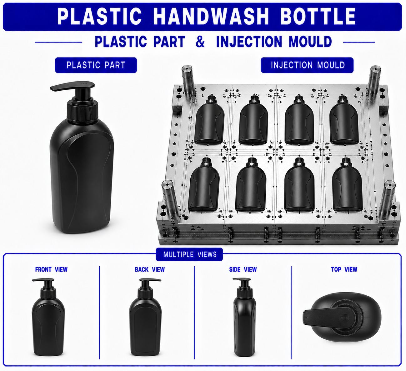 Plastic Handwash Bottle Mould and Moulding Service